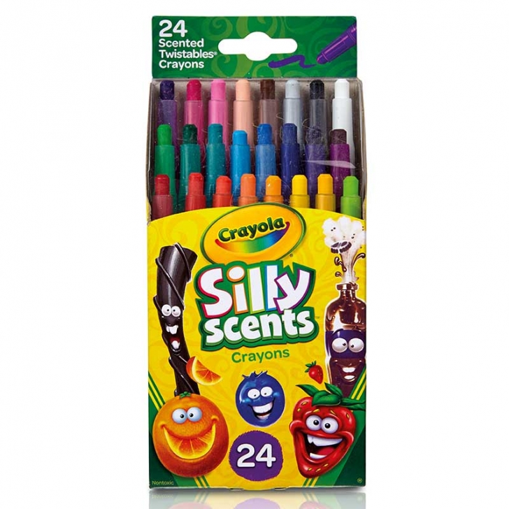 24 MINI CRAYONES TWISTABLES "SILLY SCENTS"